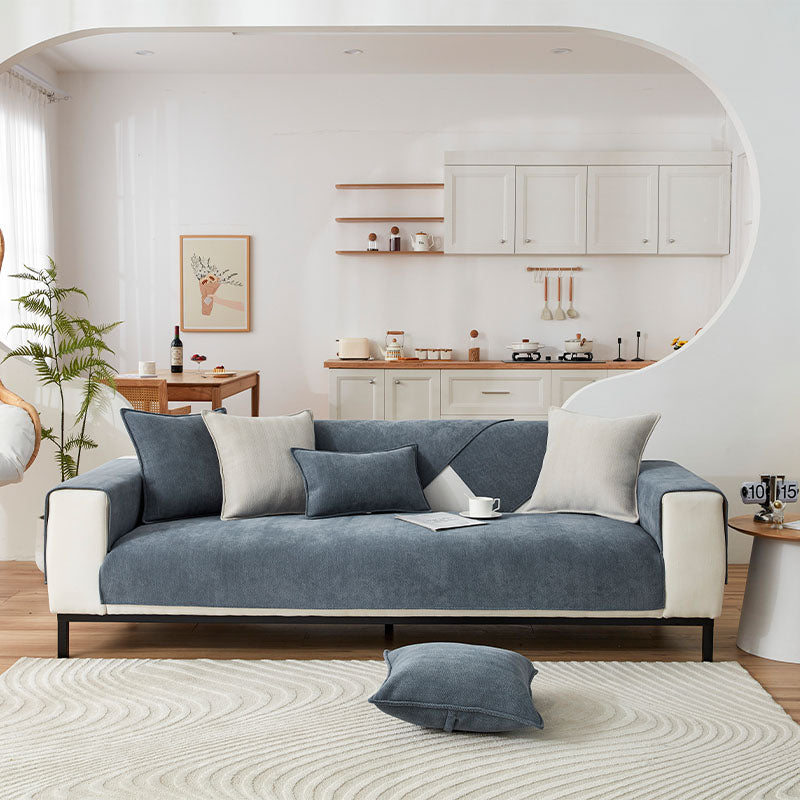 Herringbone Chenille Fabric Waterproof & Antifouling Sofa Cover