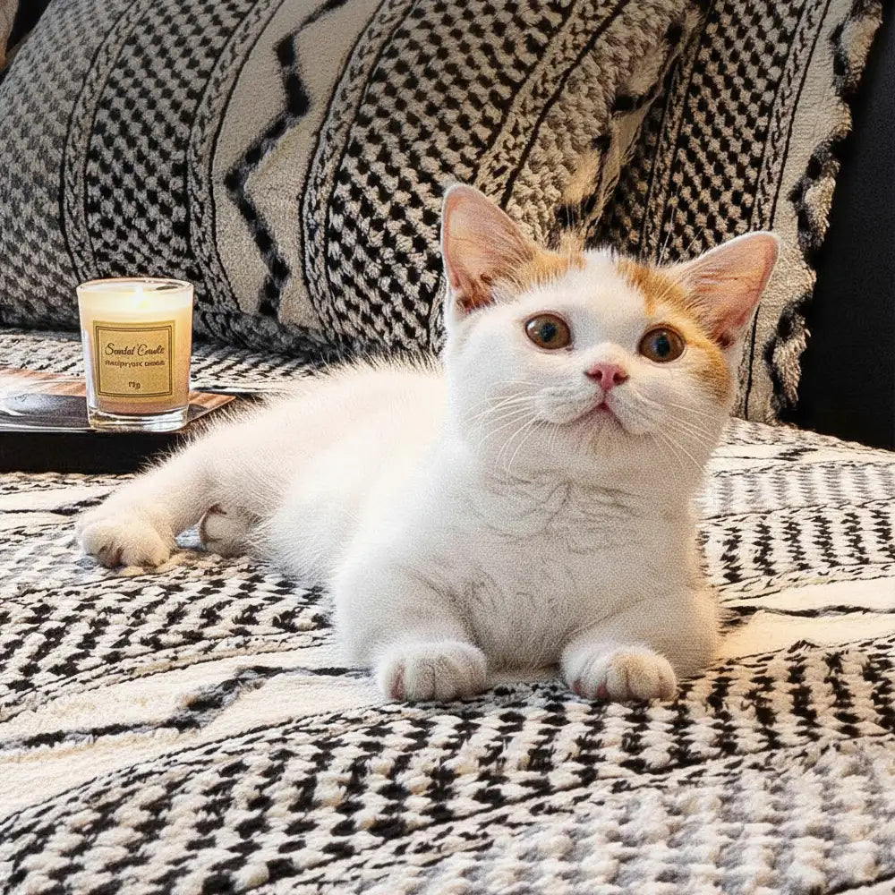 Classic Plaid Plush Scratch-Resistant Comfortable Non-Slip Sofa Cover