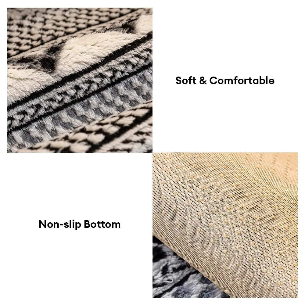 Classic Plaid Plush Scratch-Resistant Comfortable Non-Slip Sofa Cover