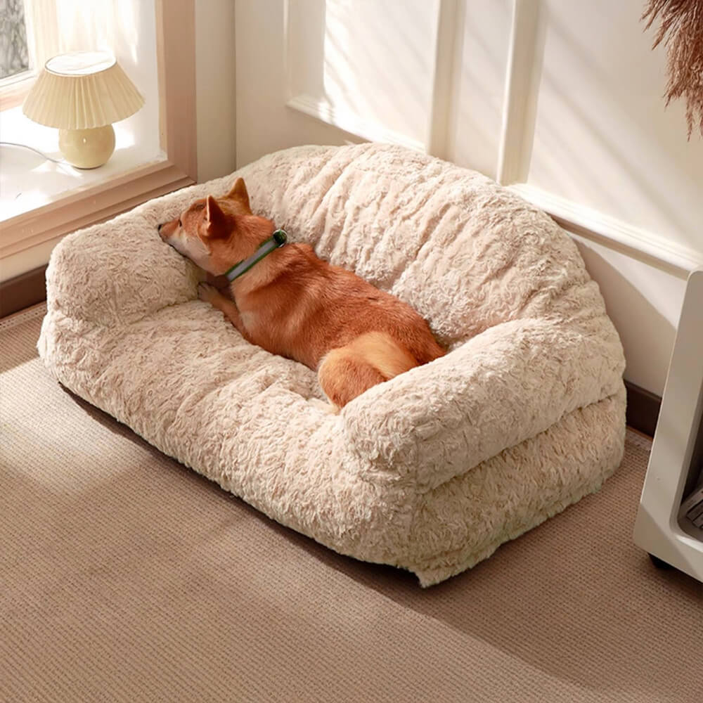 Cosy Full Support Warm Removable Washable Dog & Cat Sofa Bed