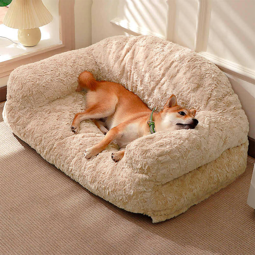 Cosy Full Support Warm Removable Washable Dog & Cat Sofa Bed