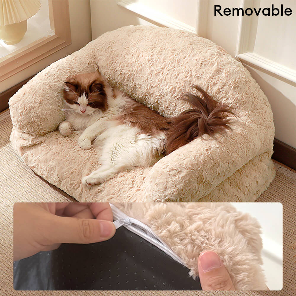 Cosy Full Support Warm Removable Washable Dog & Cat Sofa Bed