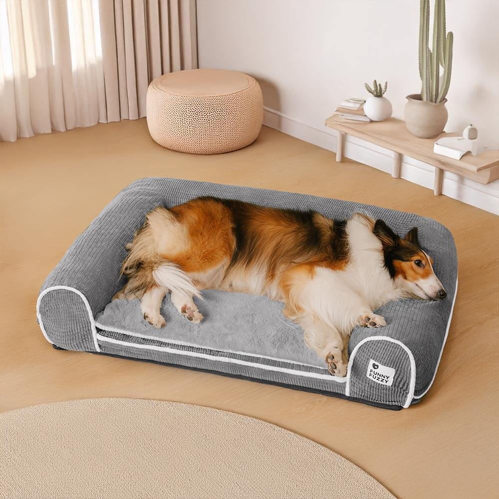 Deluxe Flannel Double-Layer Orthopaedic Dog Sofa Bed