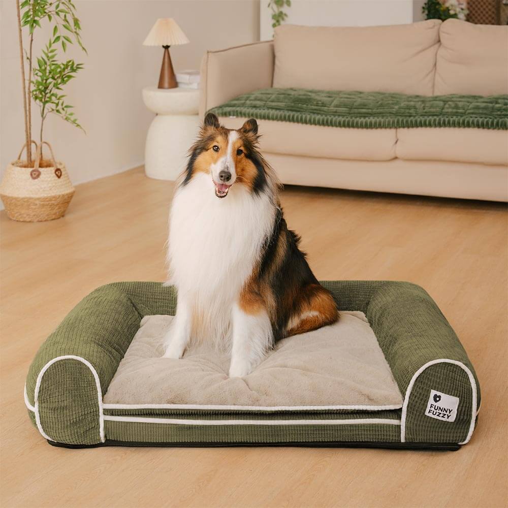 Deluxe Flannel Double-Layer Orthopaedic Dog Sofa Bed