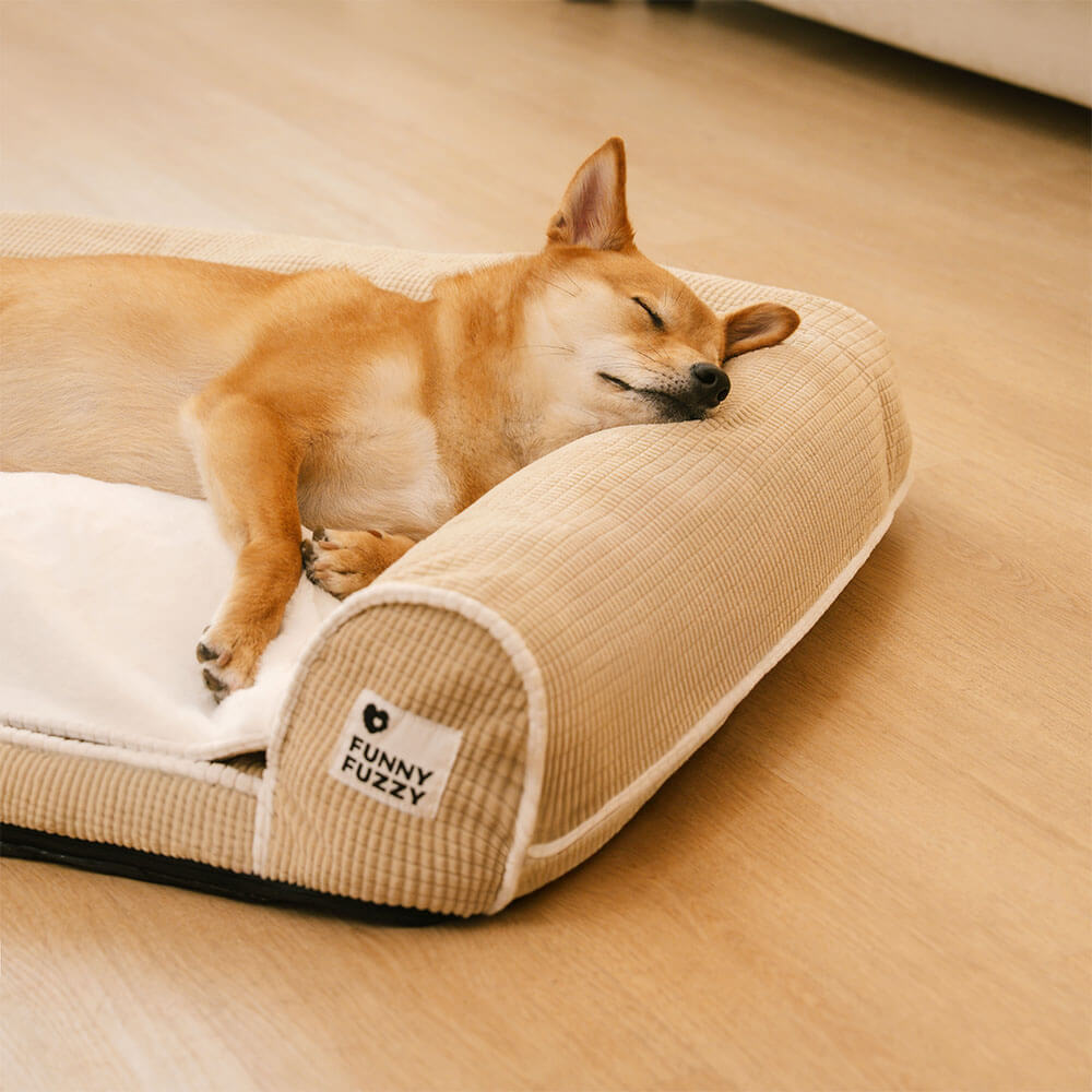 Deluxe Flannel Double-Layer Orthopaedic Dog Sofa Bed