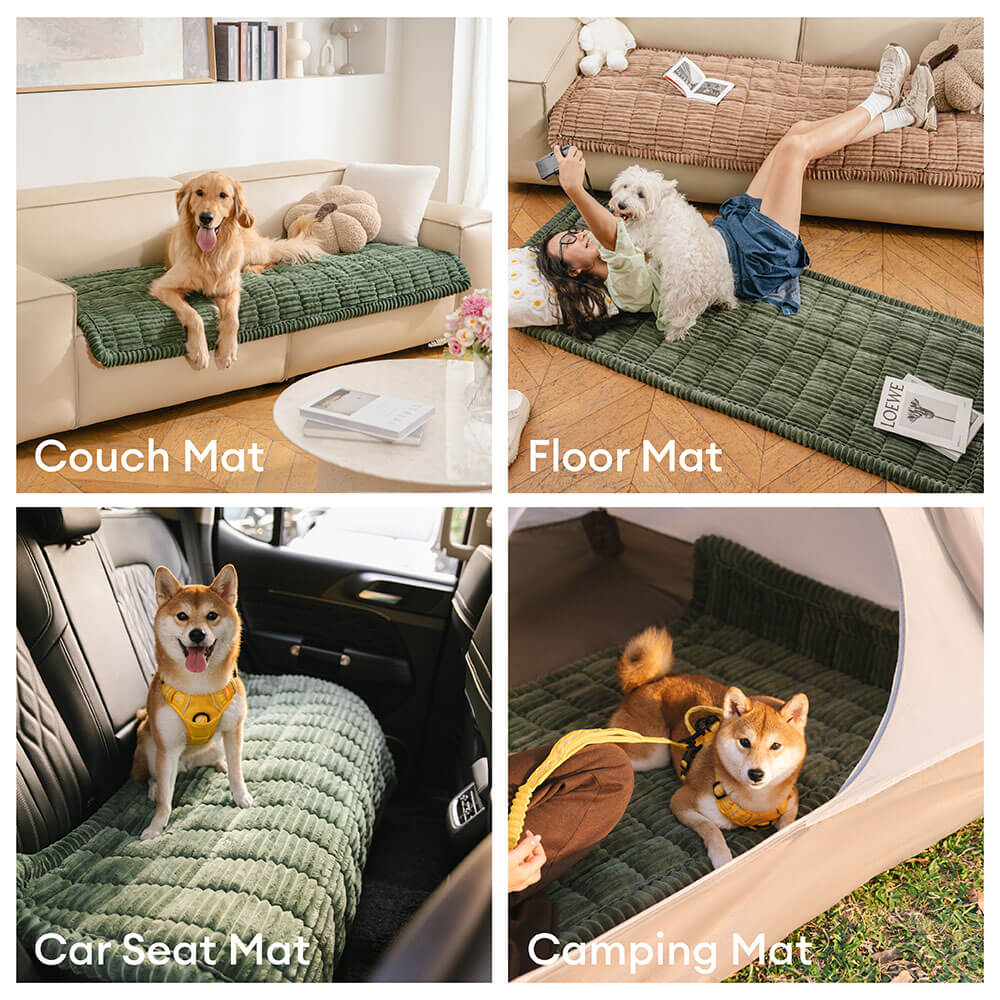 Lazy Soft Flannel Breathable Pet Mat Non-slip Sofa Cover
