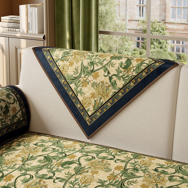 Garden Vintage Luxury Furniture Protector Non-Slip Sofa Cover