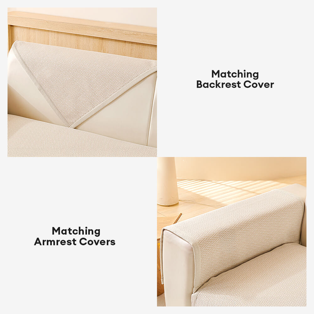 Chenille Minimalist Anti-Slip Fabric with Cat Scratch-Resistant Design Sofa Cover