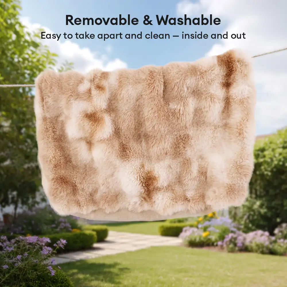 Fluffy Plush Comfortable Deep Sleep Dog Pillow Bed