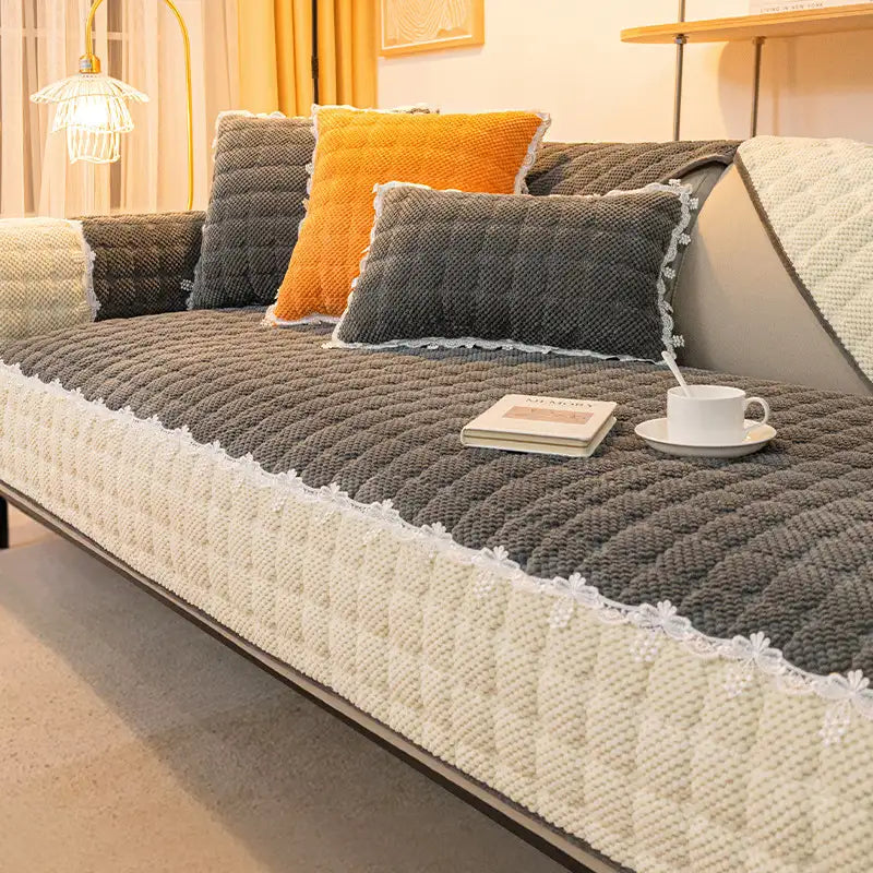 Corduroy Warm Scratch Resistant Sofa Protective Sofa Cover