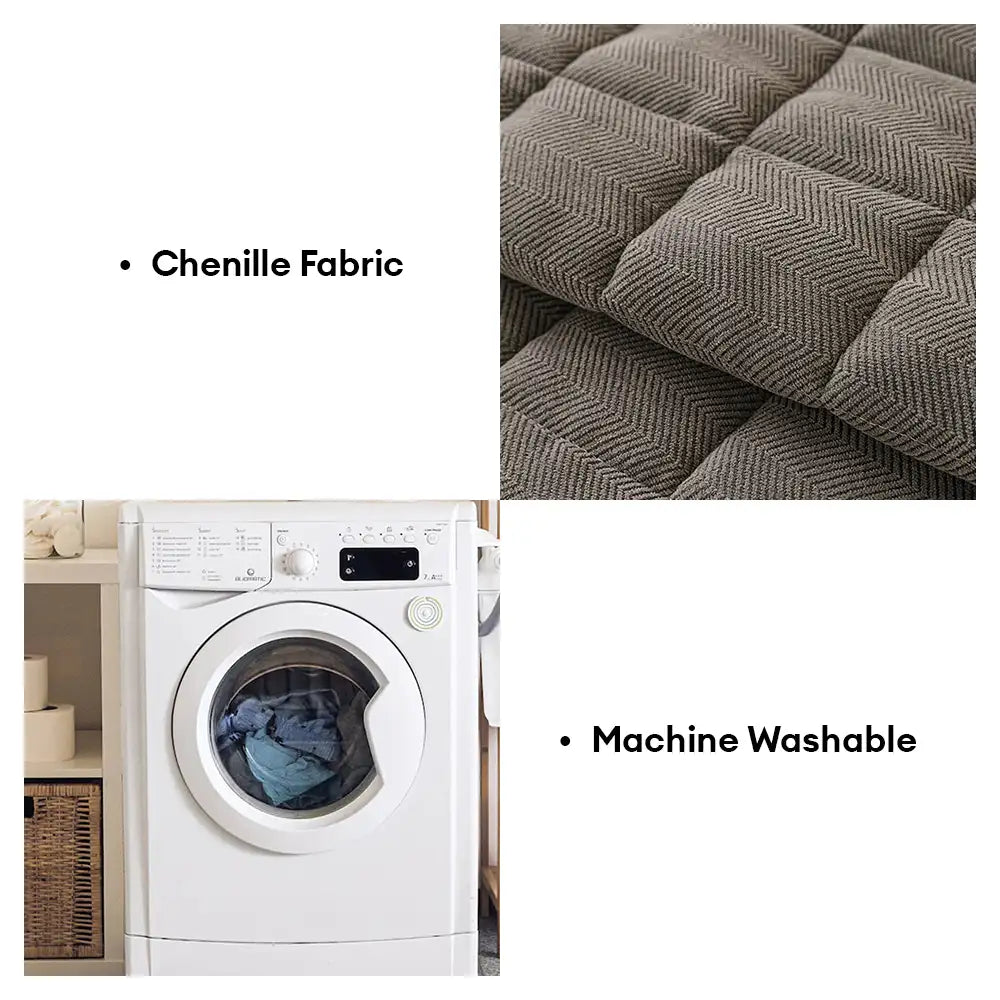 Herringbone Chenille Elegant Breathable Sofa Decoration Non-slip Sofa Cover