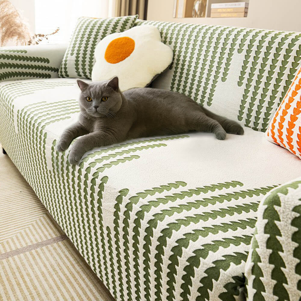 Herringbone Cosy Full-Wrap Stretch Magic Sofa Cover