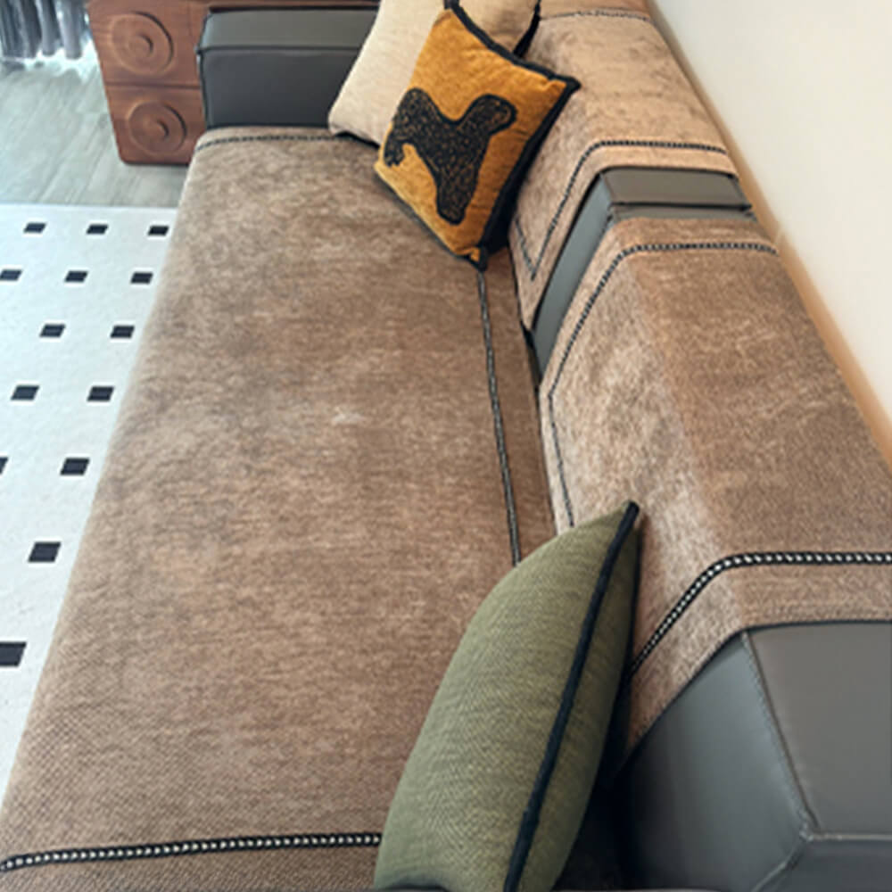 Simple Modern Jacquard High-Weight Non-Slip Chenille Sofa Cover