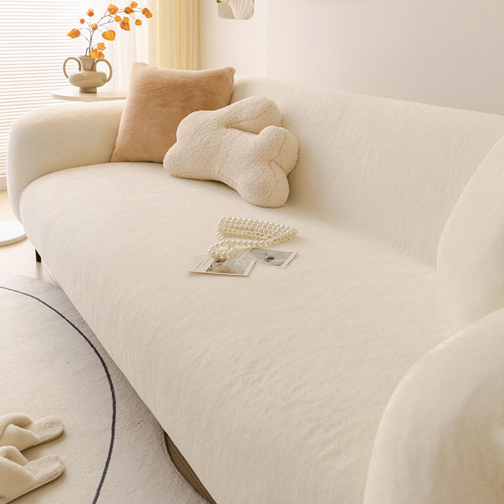 Ultra Soft Skin Friendly Plush Full Coverage Furniture Protector Sofa Cover