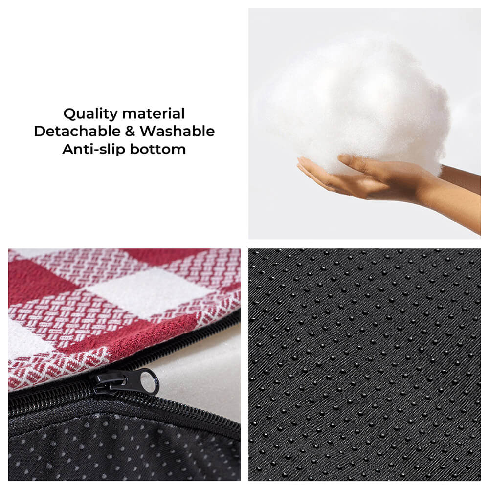 Festive Classic Tartan Cosy Anti-Anxiety Calming Dog Bed