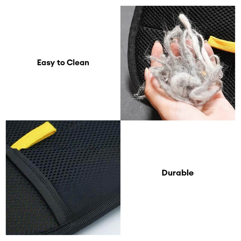 Pet Hair Removal Glove with Dual-Sided Electrostatic Bristles