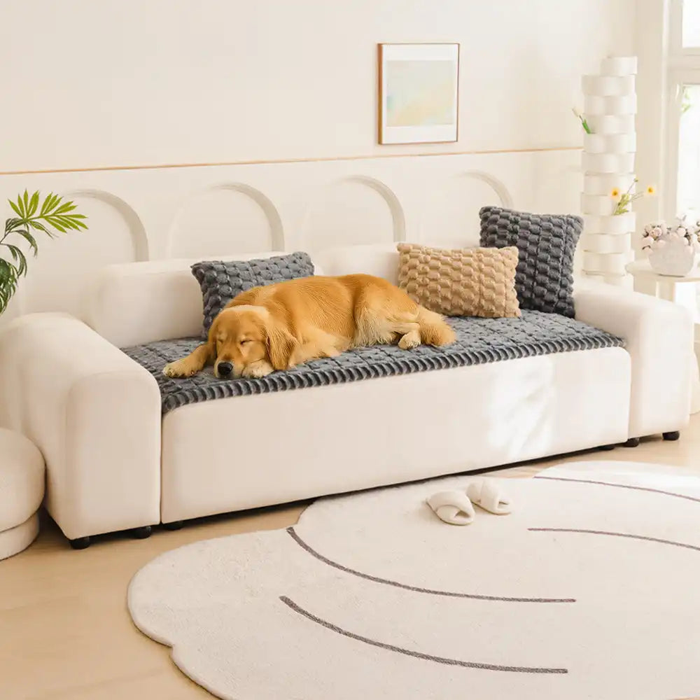 Honeycomb Plush Thickened Soft Sofa Decoration Pet Mat Sofa Cover