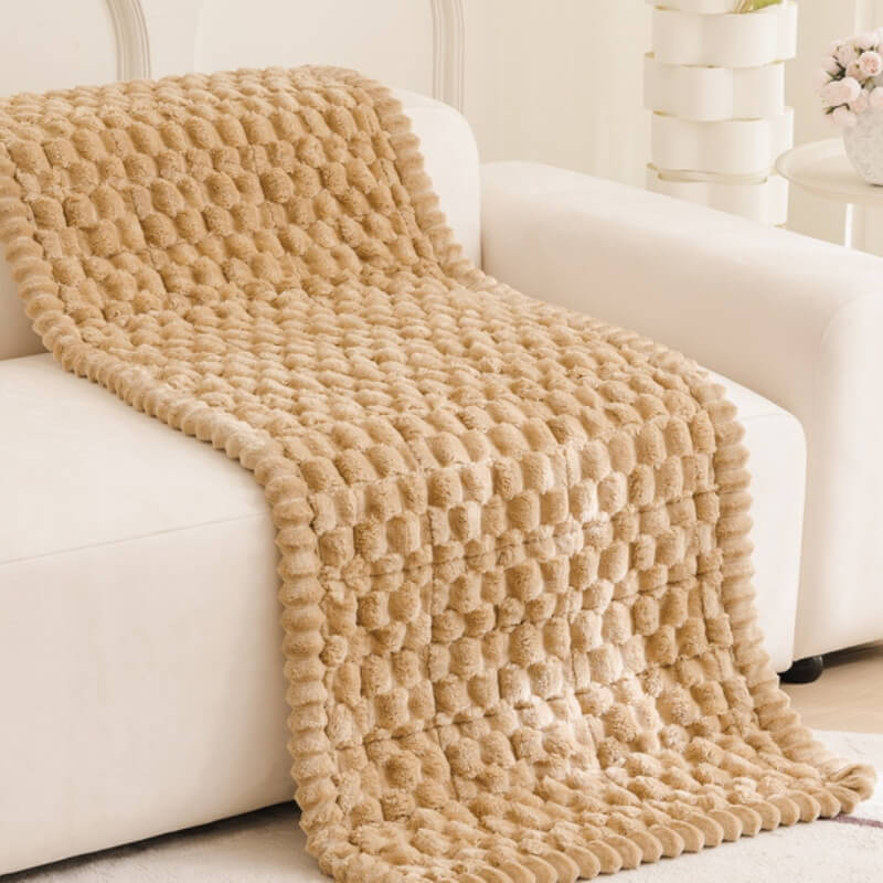 Honeycomb Plush Thickened Soft Sofa Decoration Pet Mat Sofa Cover