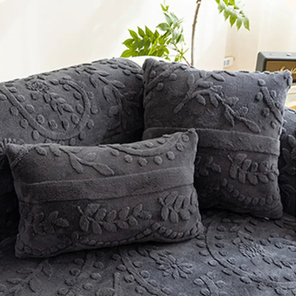 Jacquard Plush Comfortable Scratch-Resistant Non-Slip Sofa Cover