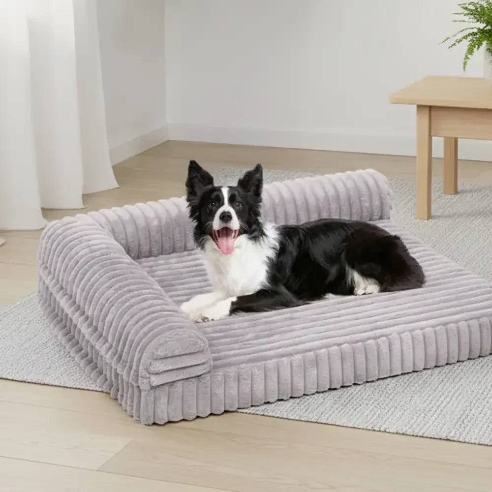 L-Shaped Straight Plush Large Space Waterproof Large Dog Bed