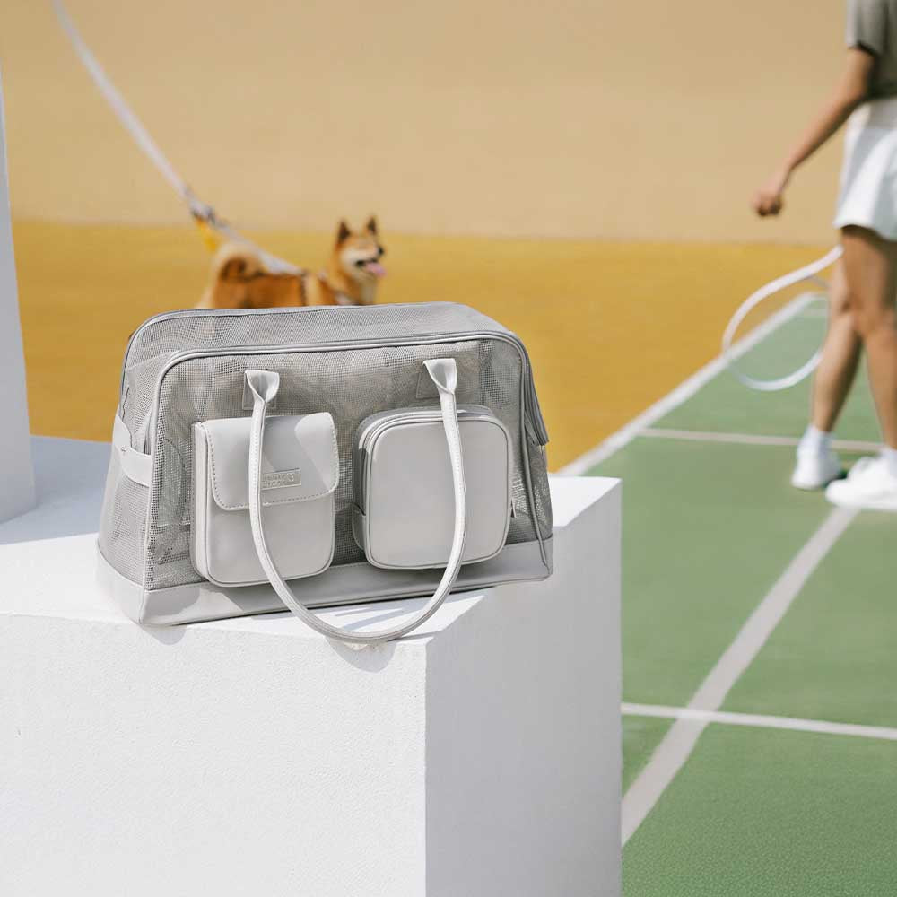 Lightweight Breathable Mesh Safe Pet Carrier - Urban Ease