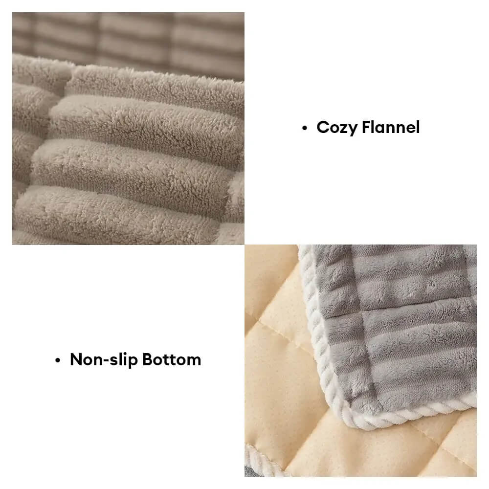 One-Piece Cosy Flannel Sofa Protection Non-Slip Sofa Cover