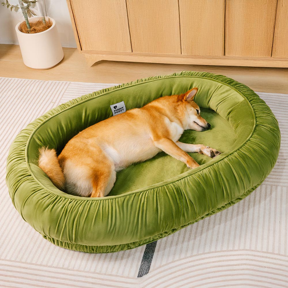 Oval Orthopaedic Support Cosy Sleeping Detachable Dog & Cat Bed