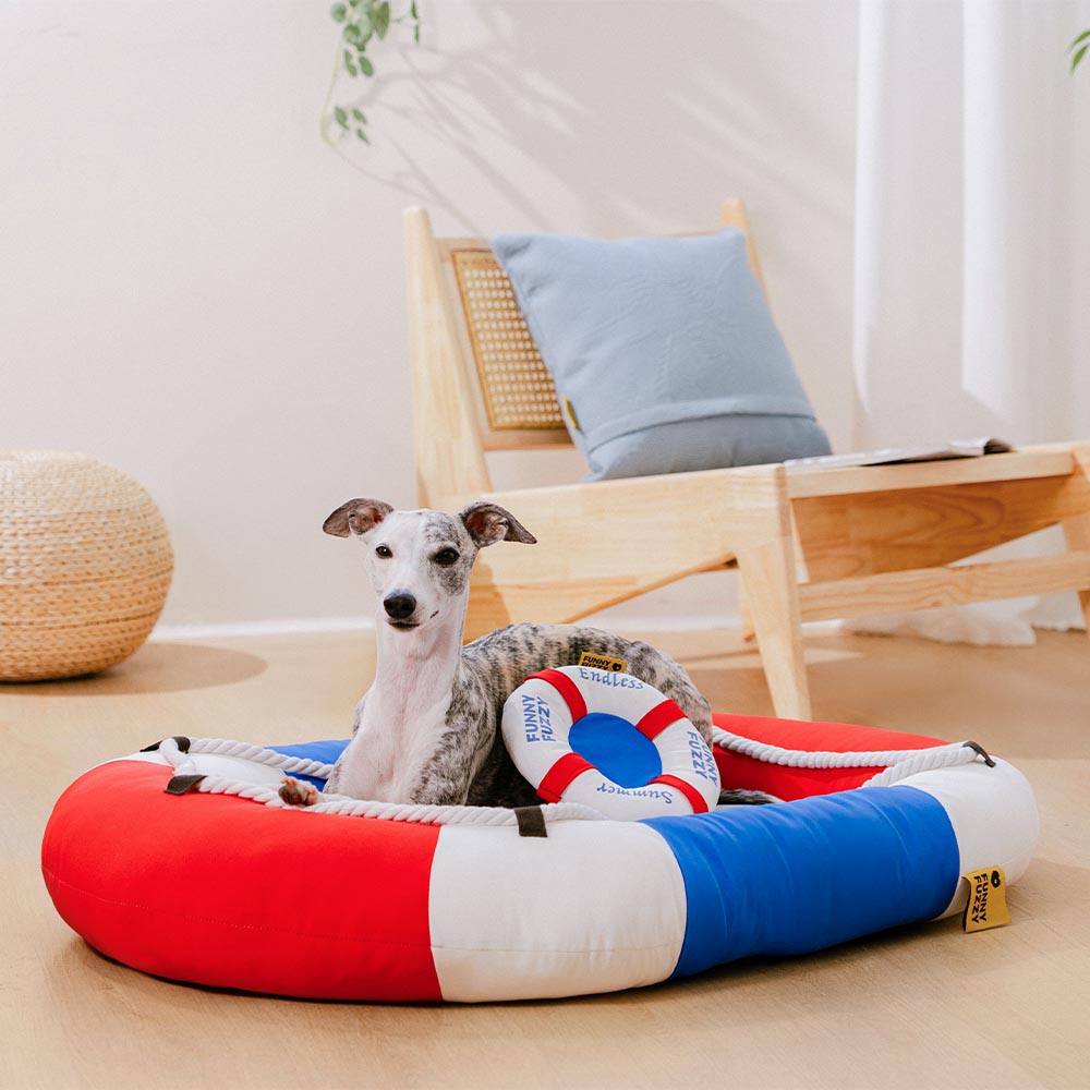Summer Cooling Waterproof Boat-Shaped Pet Bed with Pillow – Chill Raft