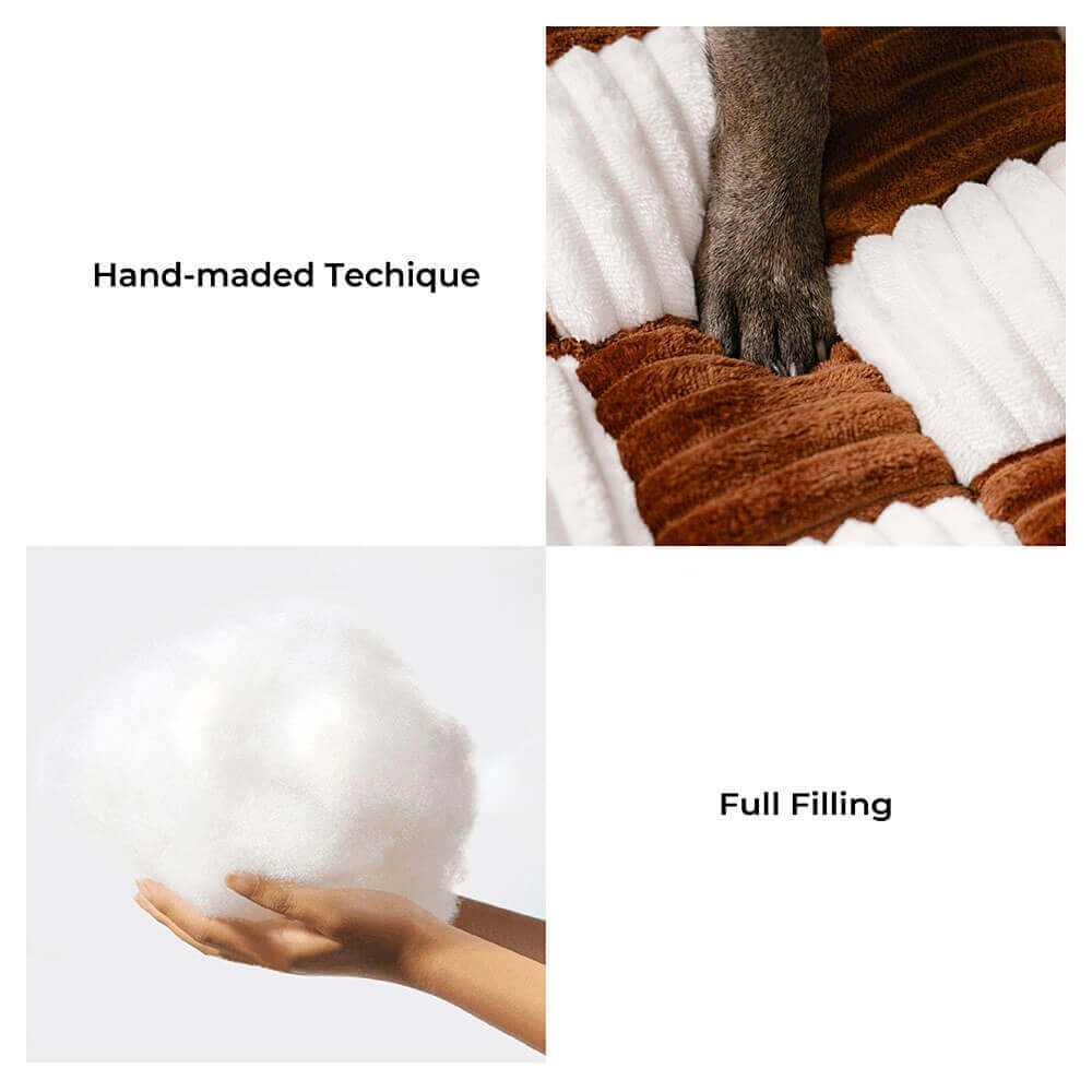 Vintage Chessboard Orthopaedic Support Extra Large Dog Sofa Bed - King's Sofa