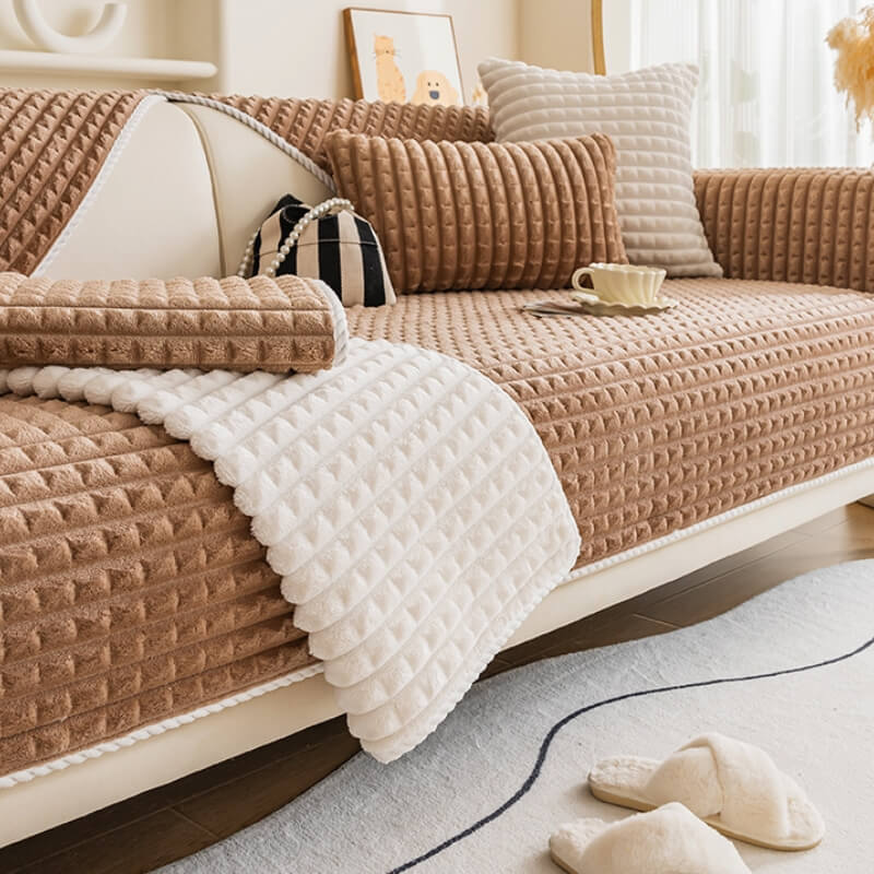 Warm Flannel Pet Friendly Furniture Protector Sofa Cover