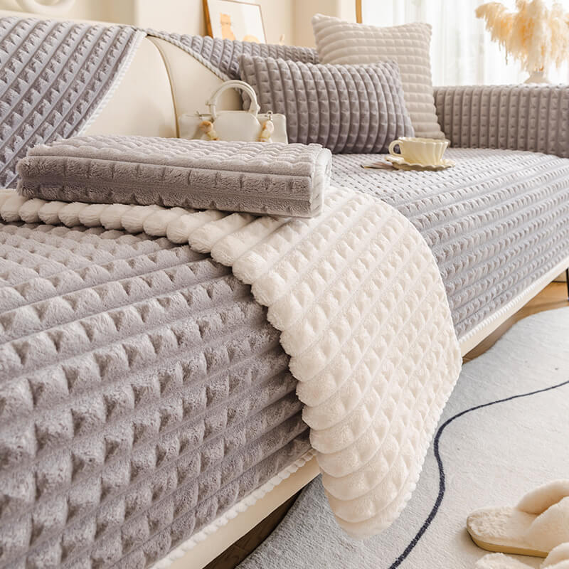 Warm Flannel Pet Friendly Furniture Protector Sofa Cover