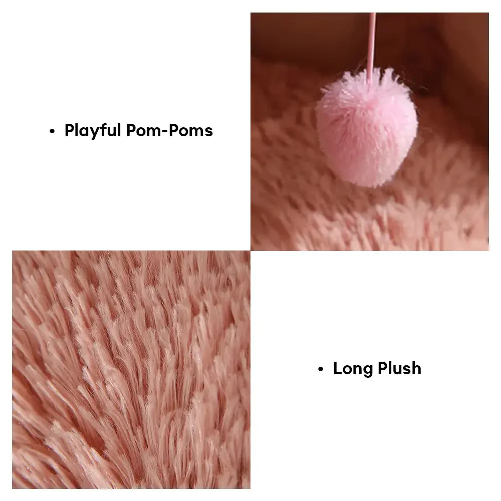 Warm Plush Cosy Hideaway Cat Cave Dog Bed