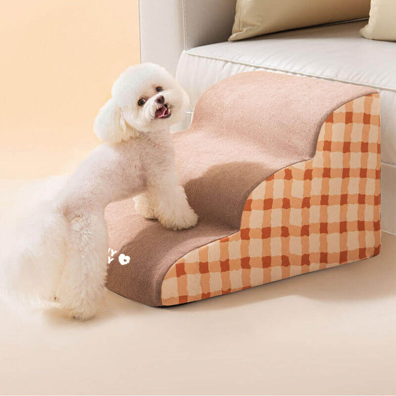 Plain Pattern Pet Climbing Ladder Removable Dog Steps